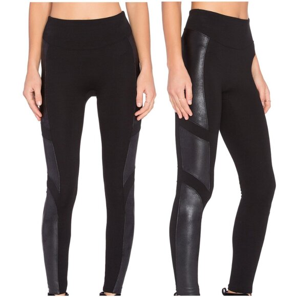 SPANX Moto Ponte High Waisted Legging in Very Black - Picture 1 of 9